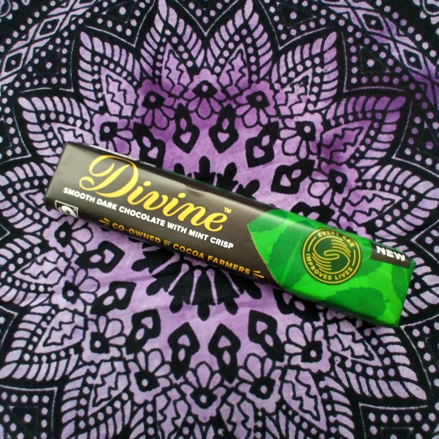Divine Dark Chocolate & Mint Bar 35g