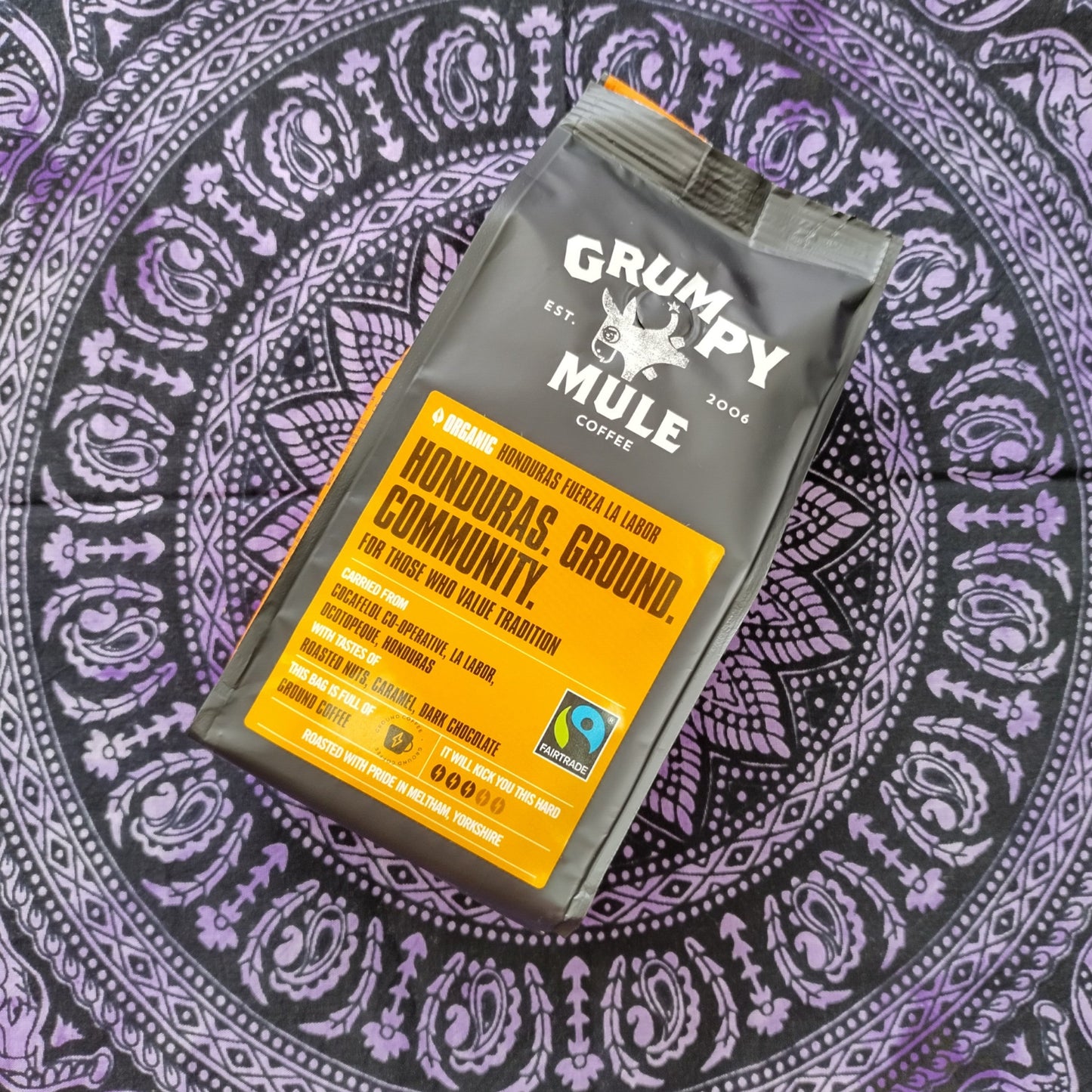 Grumpy Mule Honduras Fuerza La Labor Ground Coffee