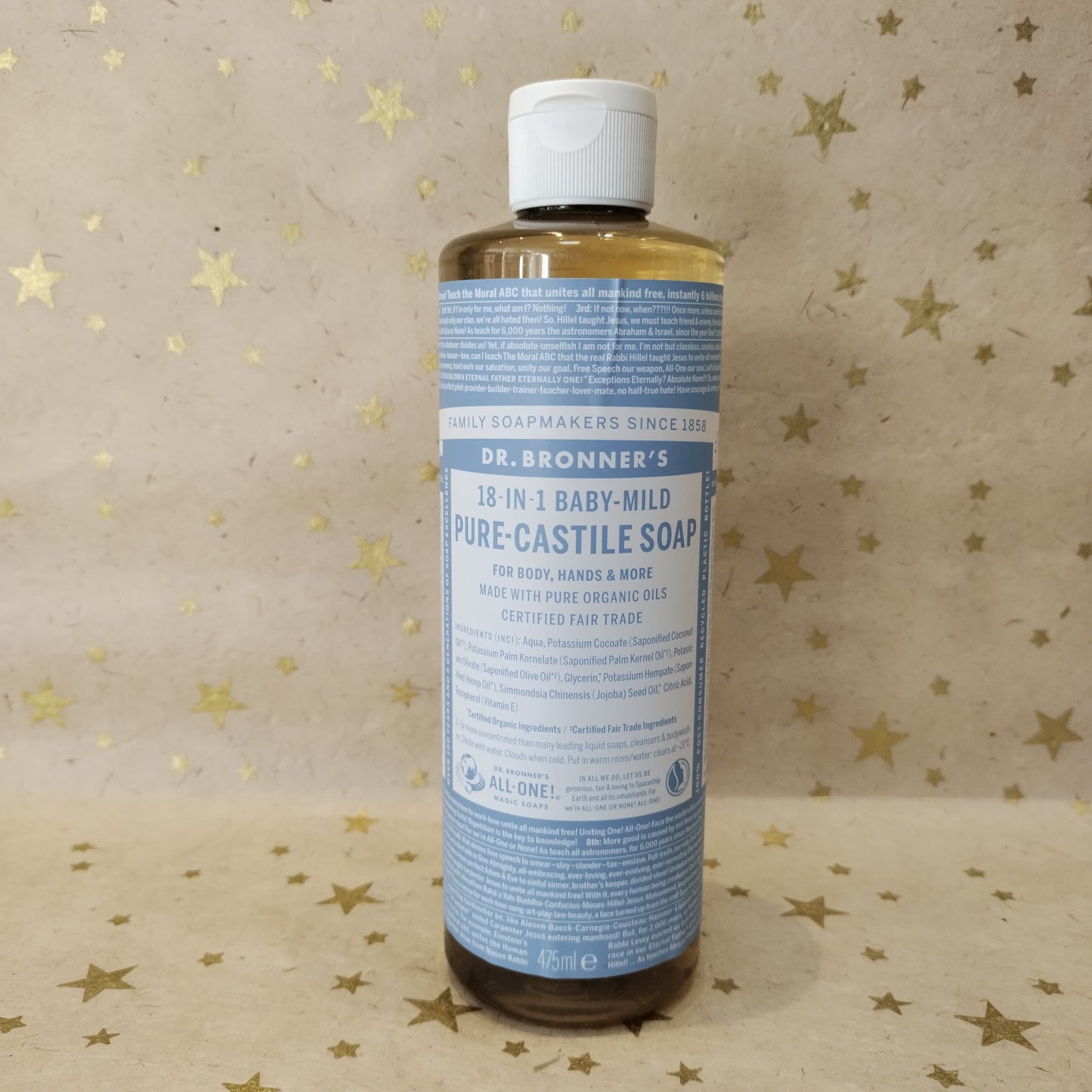 Dr. Bronner's 18 in 1 Baby Mild Pure Castile Soap 475ml