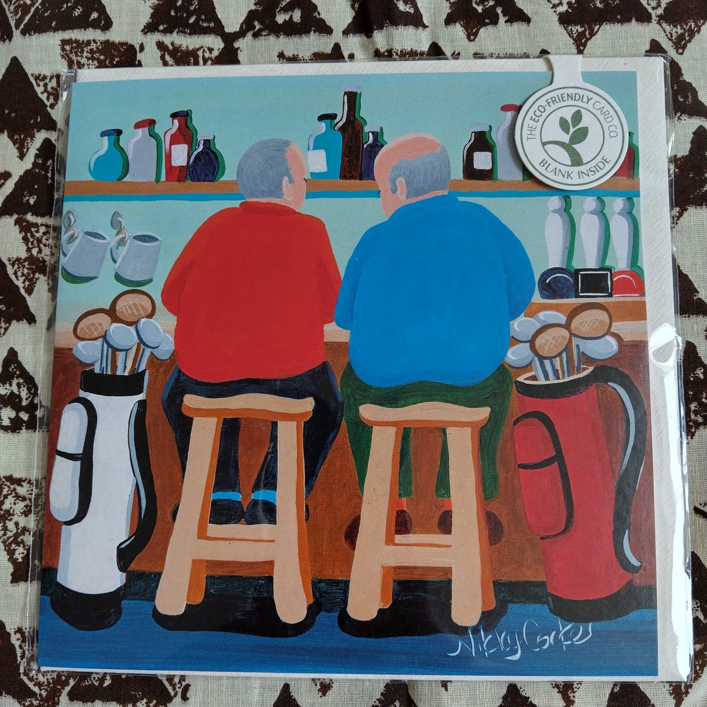 The Eco-Friendly Card Co '19th Hole' Greetings Card - Blank