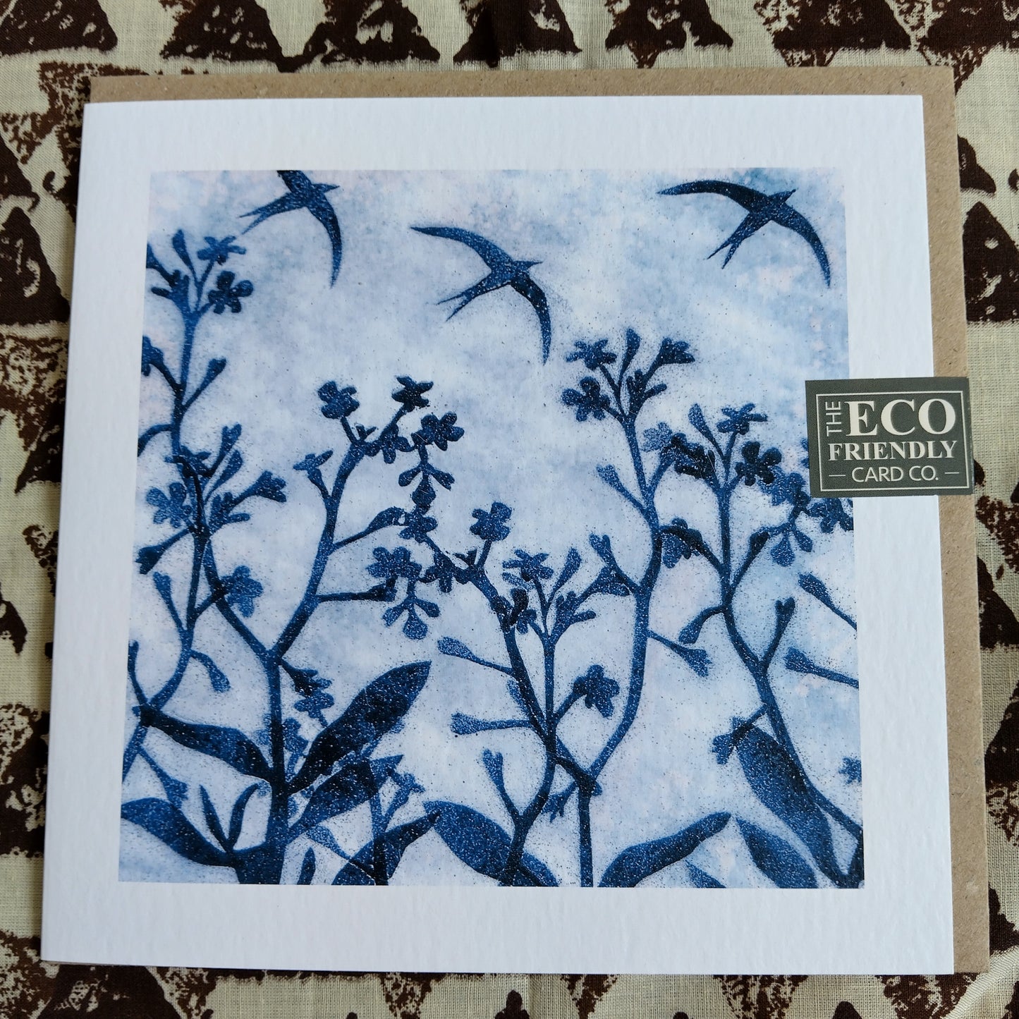 The Eco-Friendly Card Co 'Swifts' Greetings Card - Blank