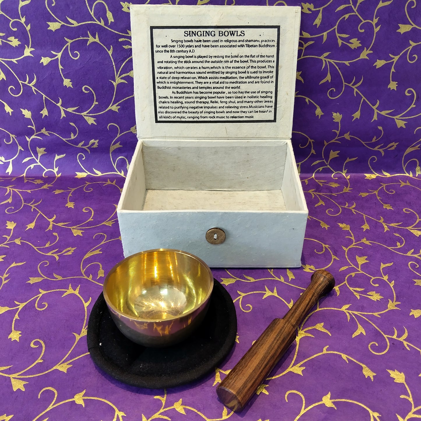 Small Indian Singing Bowl Boxed Set
