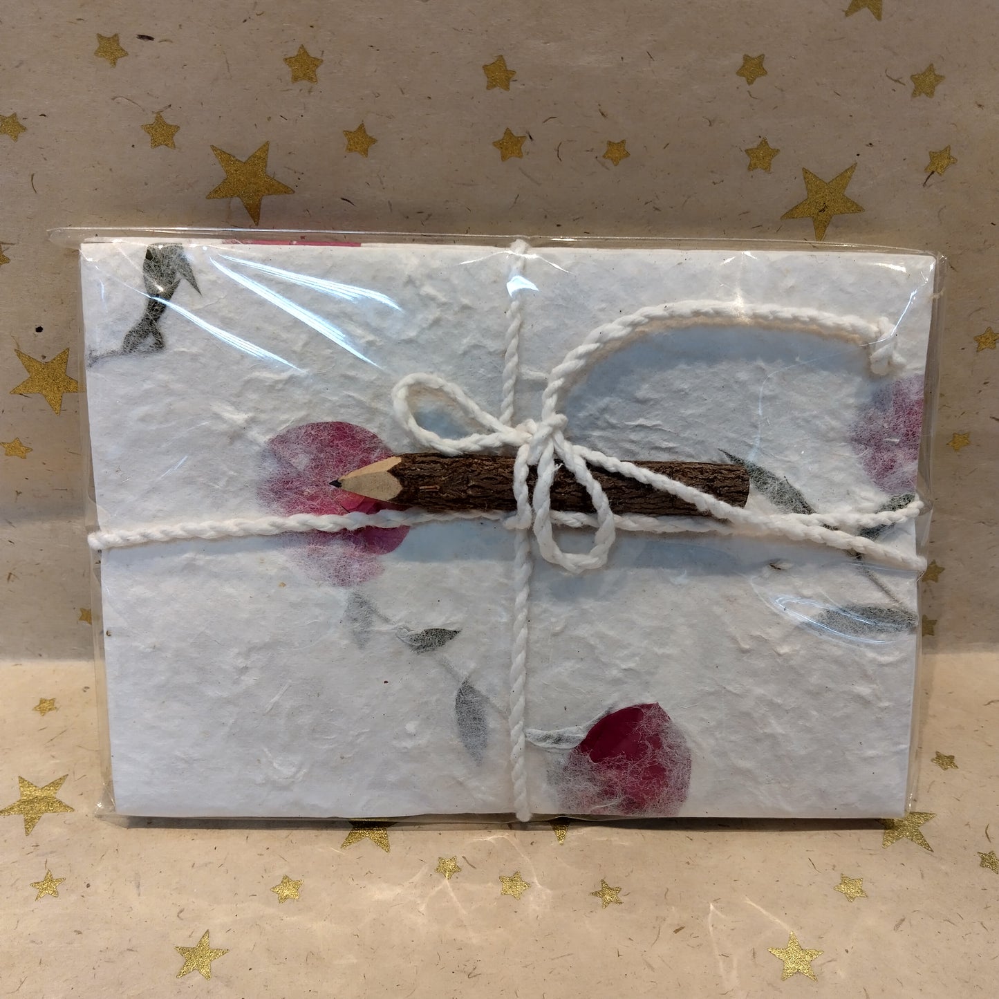 Recycled Floral Paper & Envelopes Notelet Set