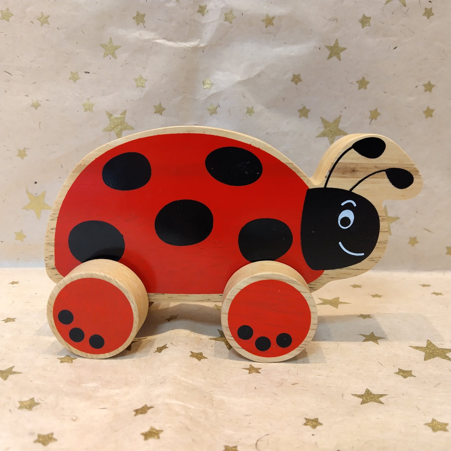 Lanka Kade Wooden Ladybird Push Along