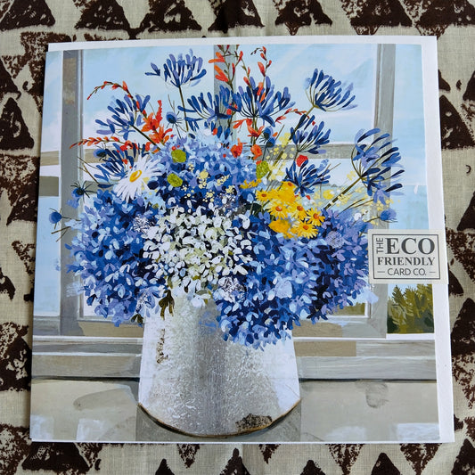 The Eco-Friendly Card Co 'July Flowers' Greetings Card - Blank
