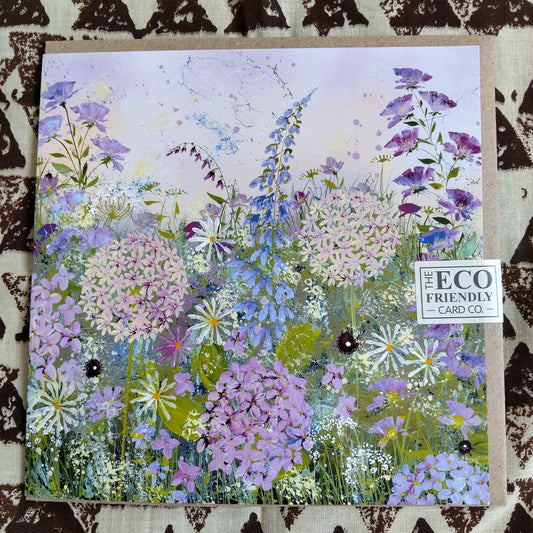 The Eco-Friendly Card Co 'Allium & Daisy' Greetings Card - Blank