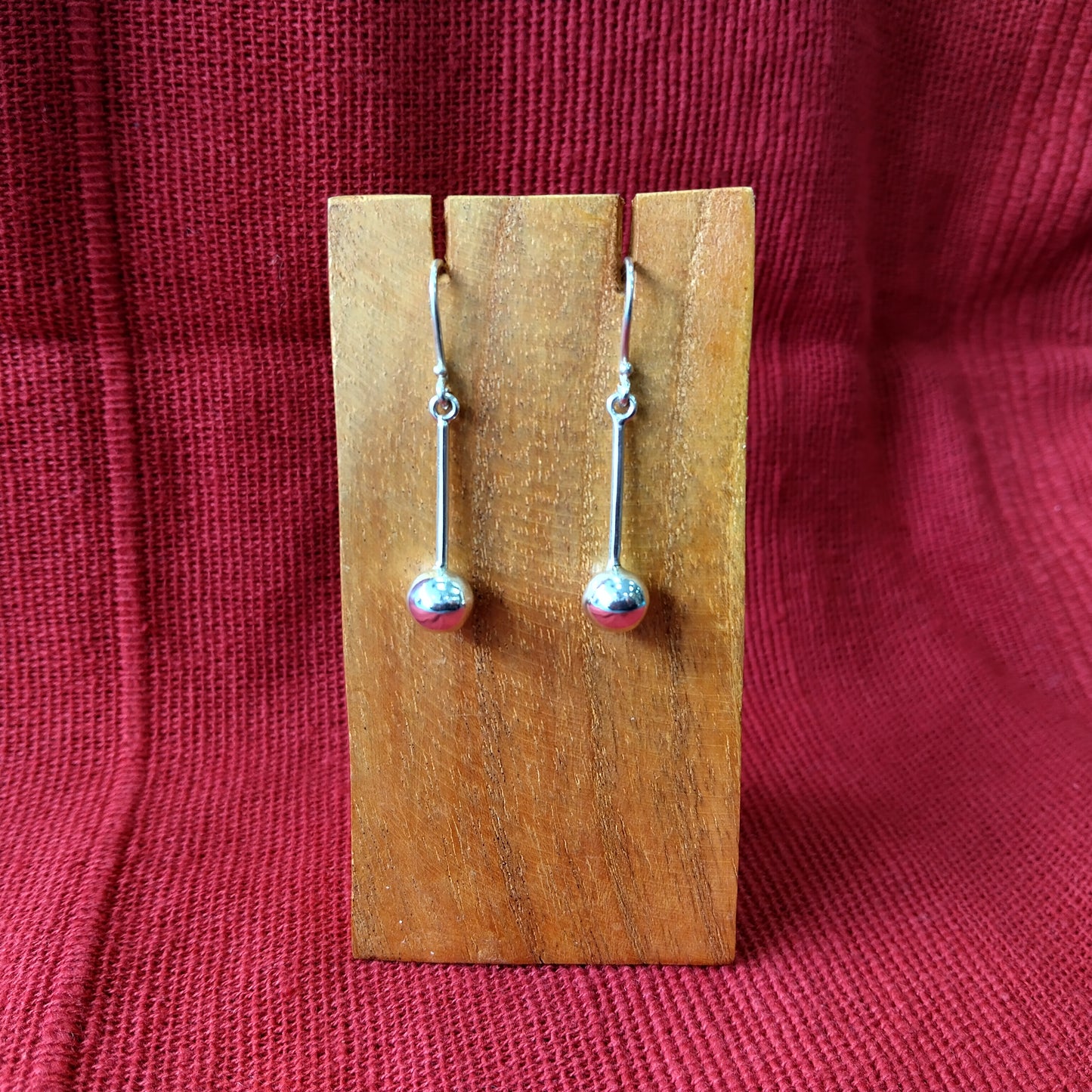 925 Sterling Silver Sphere Drop Earrings