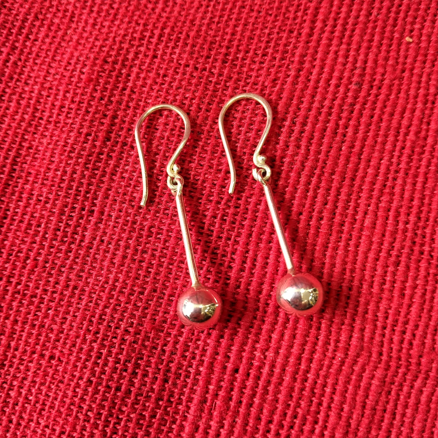925 Sterling Silver Sphere Drop Earrings