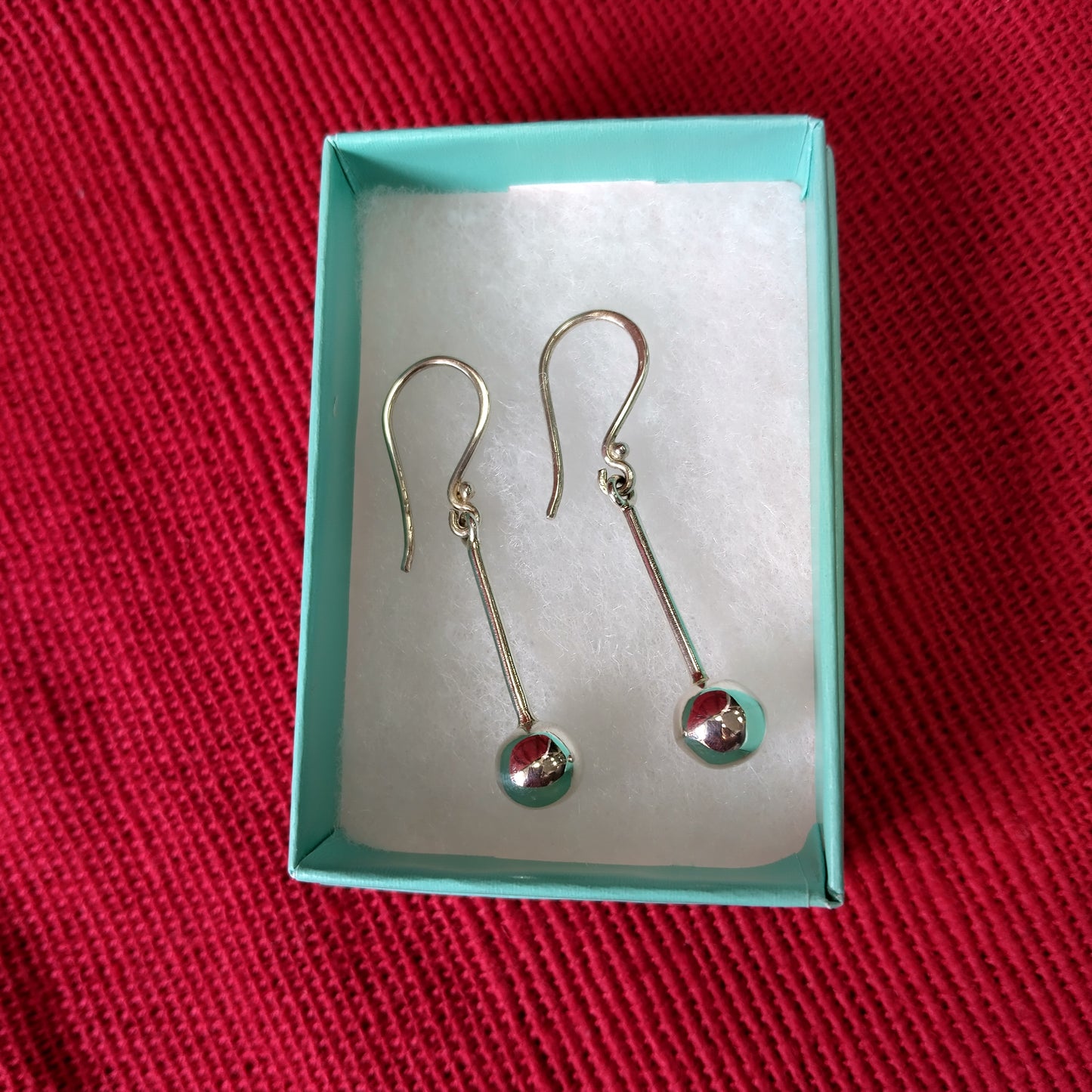 925 Sterling Silver Sphere Drop Earrings