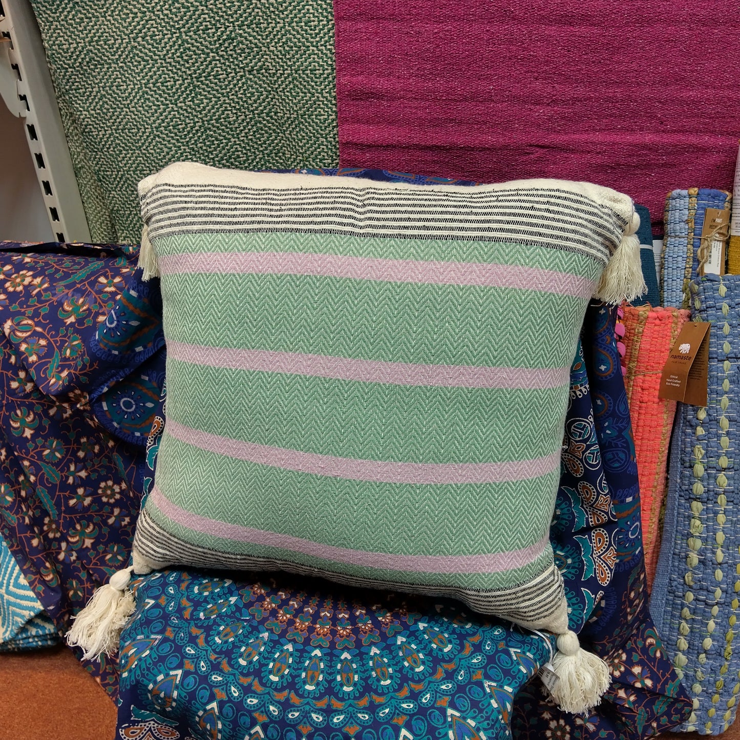 Malabar Zigzag Cotton Cushion Cover