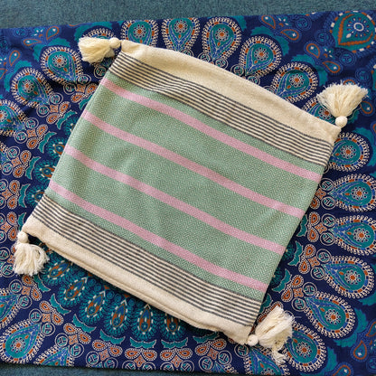 Malabar Zigzag Cotton Cushion Cover