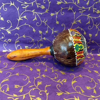 Hand Painted Coconut Maraca