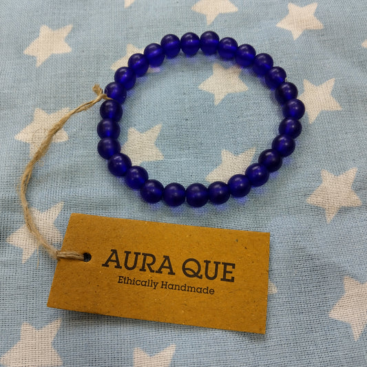 Aura Que Recycled Glass Bead Bracelet