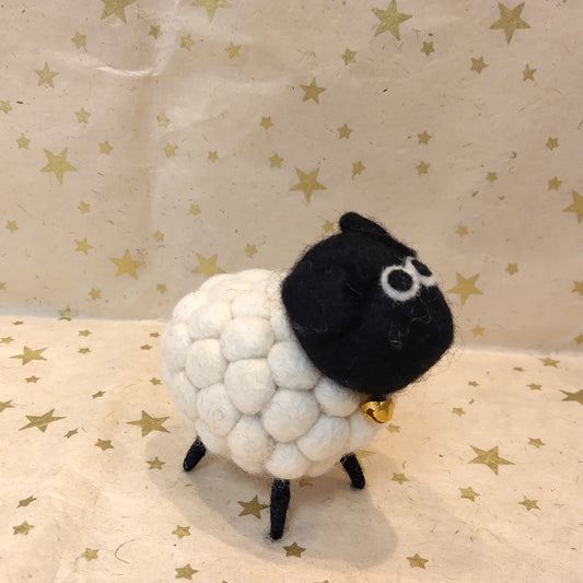 Felt White Sheep