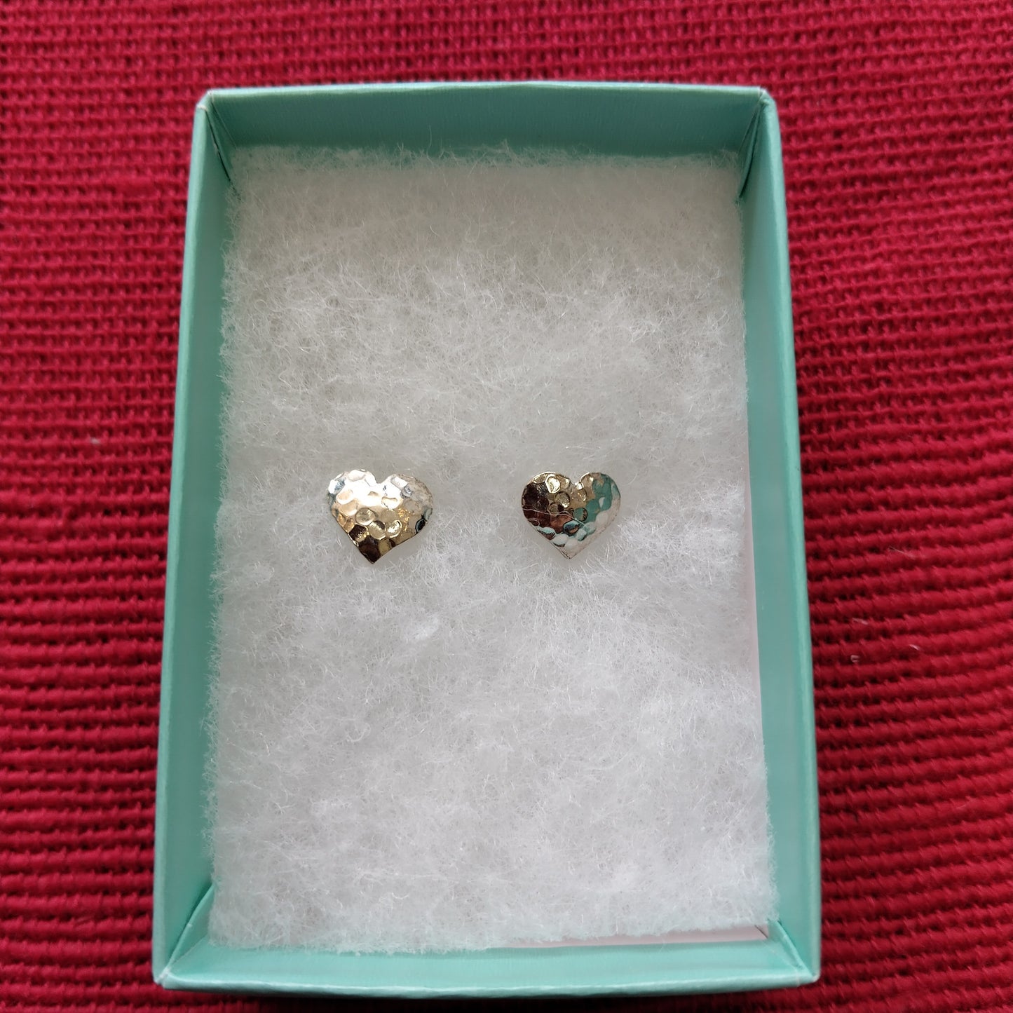 925 Sterling Silver Heart Stud Earrings