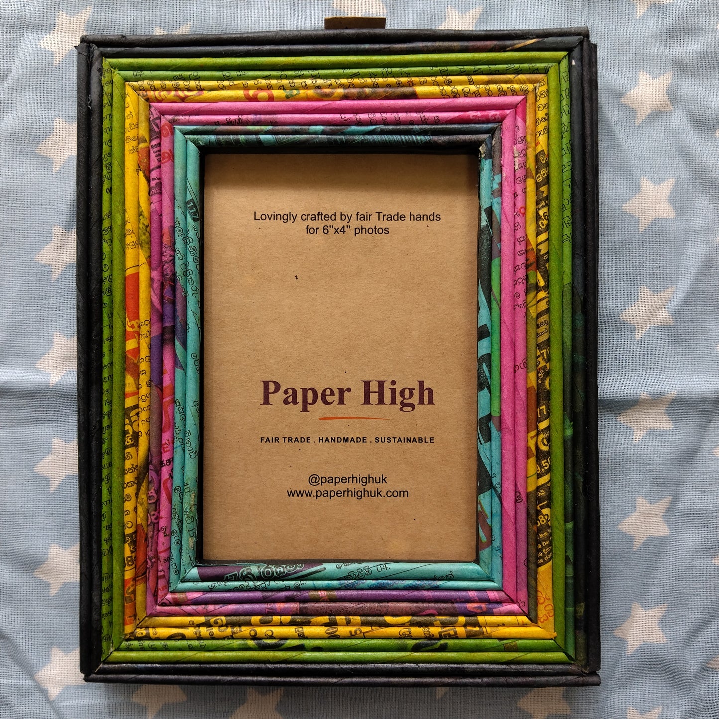 Recycled Newspaper 6x4" Photo Frame