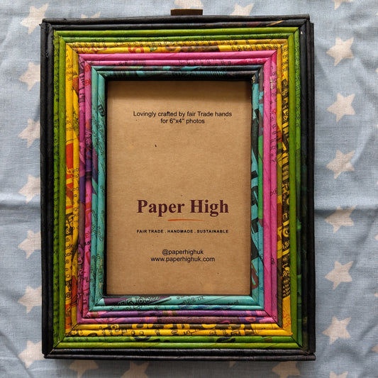 Recycled Newspaper 6x4" Photo Frame